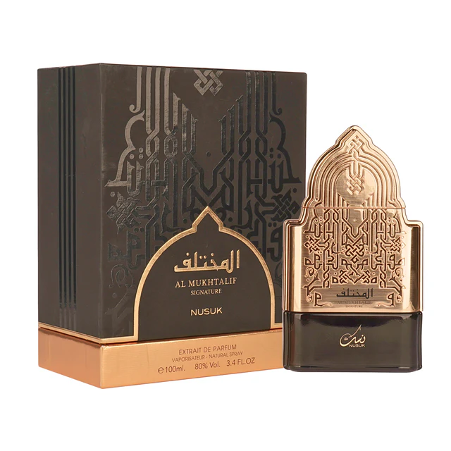 NUSUK Al Mukhtalif Signature Extrait De Parfum for Men, 100 ml, Oriental Fragrance