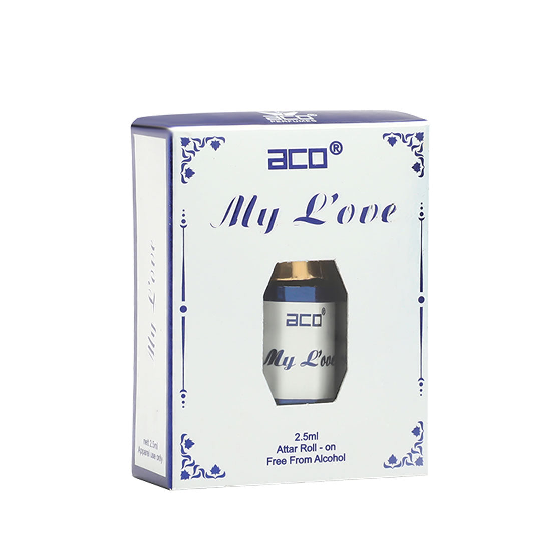 aco MY LOVE Concentrated Attar Roll On 2.5ml Herbal Attar