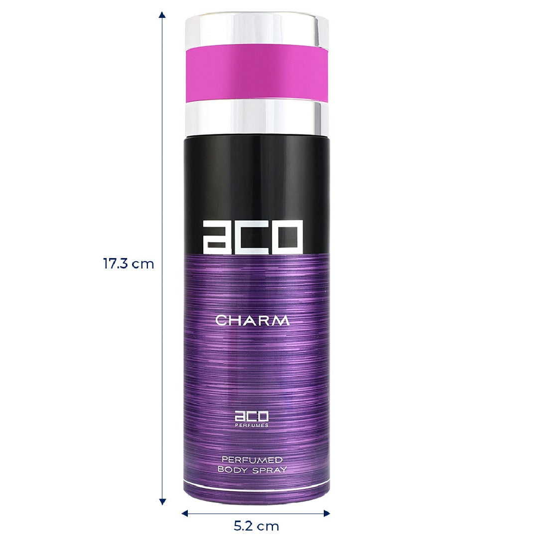 aco CHARM deodorant perfume body spray 200ml