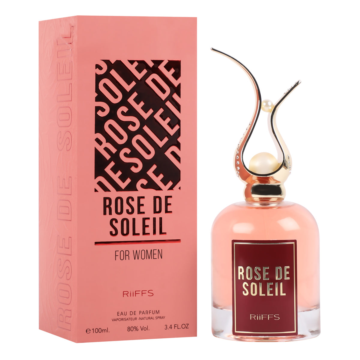 RiiFFS PERFUMS Rose De Soleil Imported Long Lasting Premium Liquid Perfume For Women, Citrusy, Sweet & Green, Soothing Fragrance, 100ml
