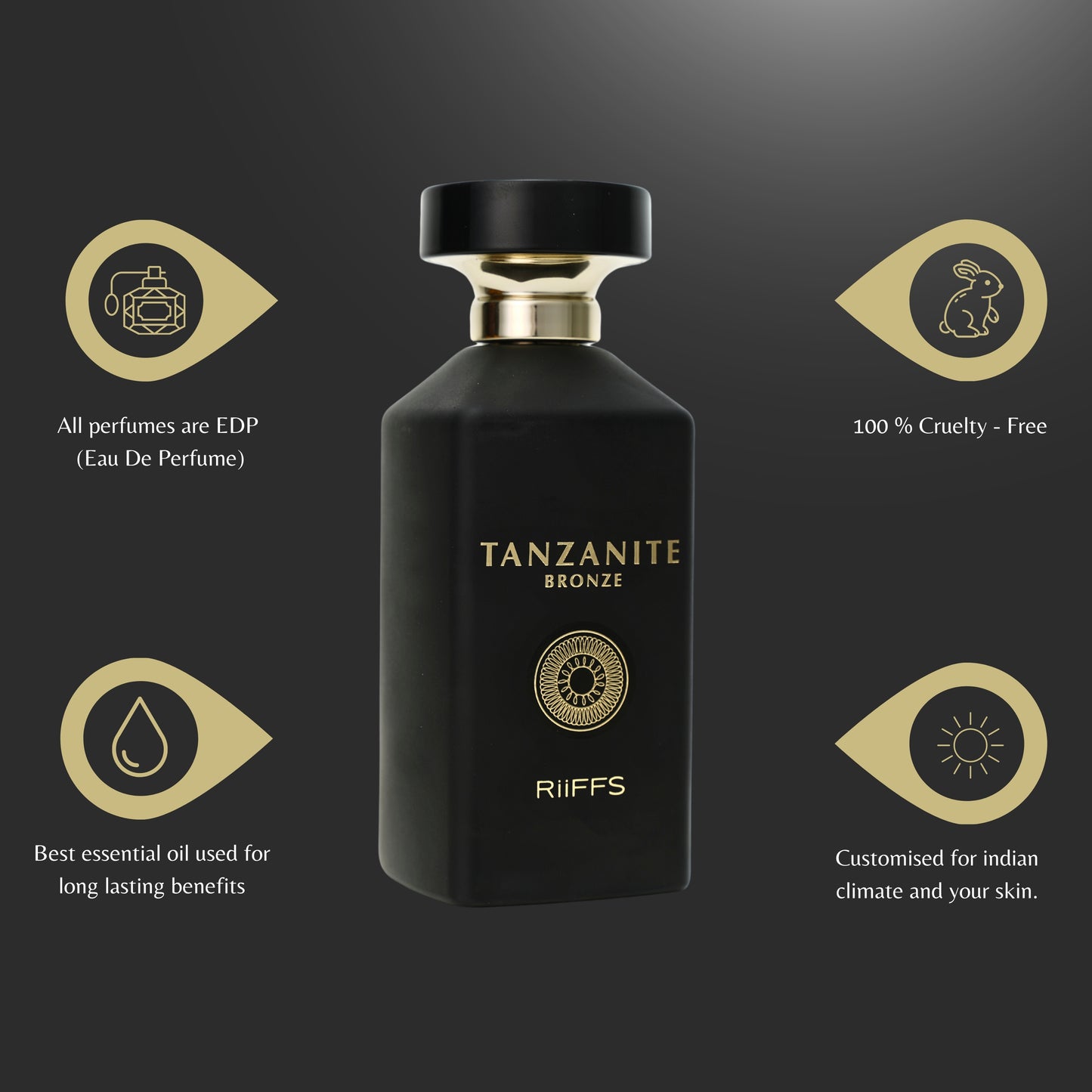 RiiFFS Tanzanite Bronze Perfume For Men - 100ml