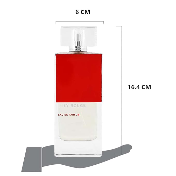 Rihanah Lily Rouge Long Lasting 100ml Imported Unisex Perfume, Citrus, Floral & Ambery, Soothing Fragrance