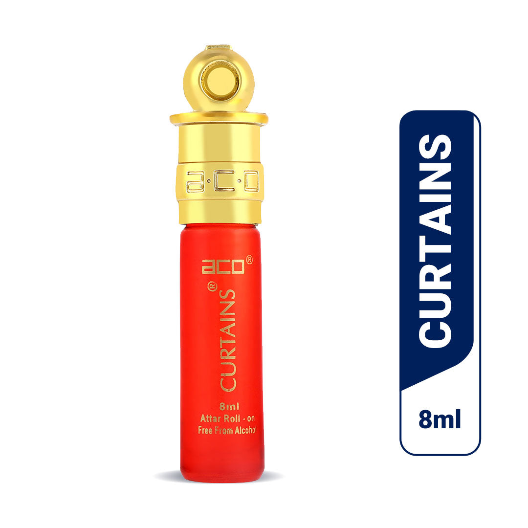 aco Perfumes Curtains Edition Alcohol - Free Premium Attar Roll On 8ml