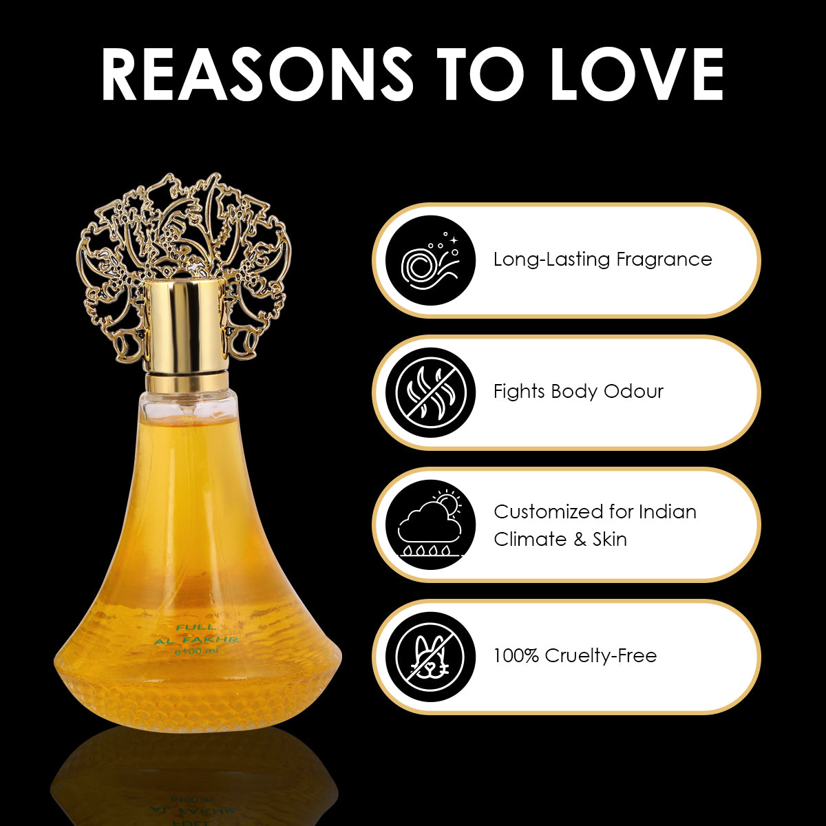 Al-Fakhr Full Premium Scent, Woody, Spicy & Sweet, Soothing Fragrance, Long Lasting Perfume Spray For Men & Women, 100ml