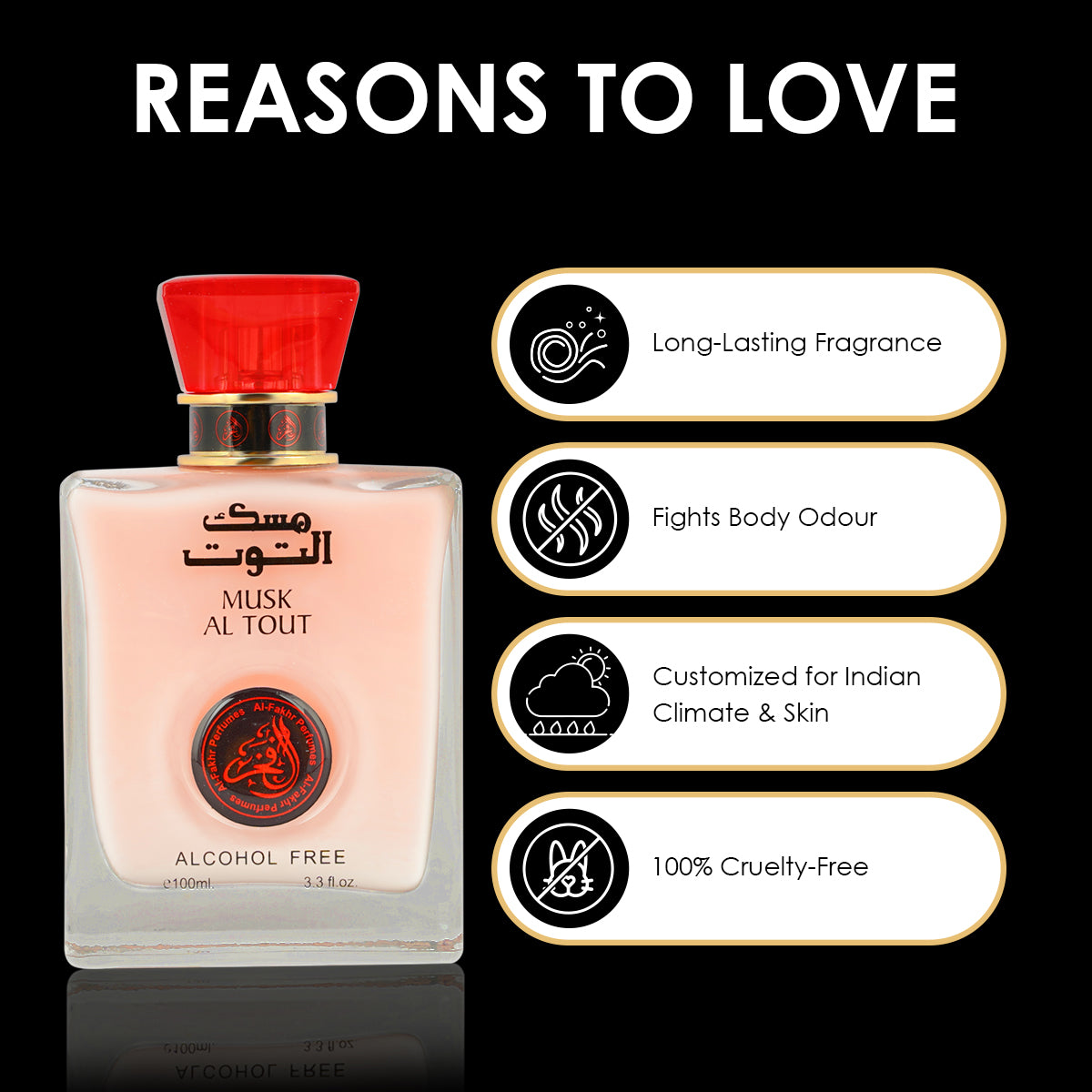 AL-FAKHR MUSK AL TOUT Alcohol Free Parfum for Men & Women 100 ml