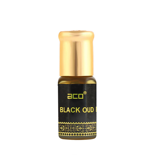 aco Black Oud Attar 2.5ml - Alcohol-Free, Pure Fragrance Elixir Floral Attar