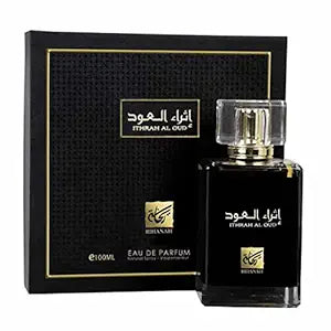 Rihanah Ithrah Al Oud, Natural Spray, Eau-De-Perfume 100ml (3.4 FL. Oz), Unisex Perfume, Imported Fragrance Made in Dubai UAE
