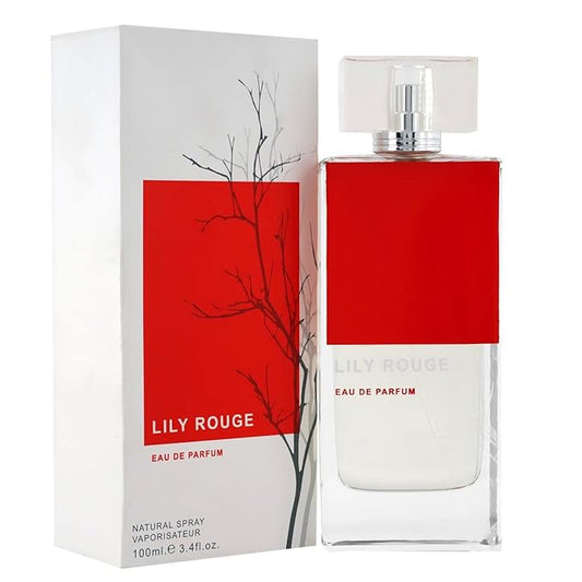 Rihanah Lily Rouge Long Lasting 100ml Imported Unisex Perfume, Citrus, Floral & Ambery, Soothing Fragrance