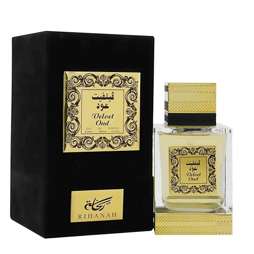 Rihanah Velvet Oud Premium Scent, Fresh & Soothing Fragrance, Long Lasting Perfume Spray For Men, 125ml