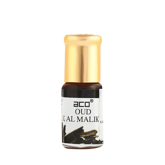 aco Oud Al Malik Attar 2.5ml - Alcohol-Free, Pure Fragrance Elixir Floral Attar