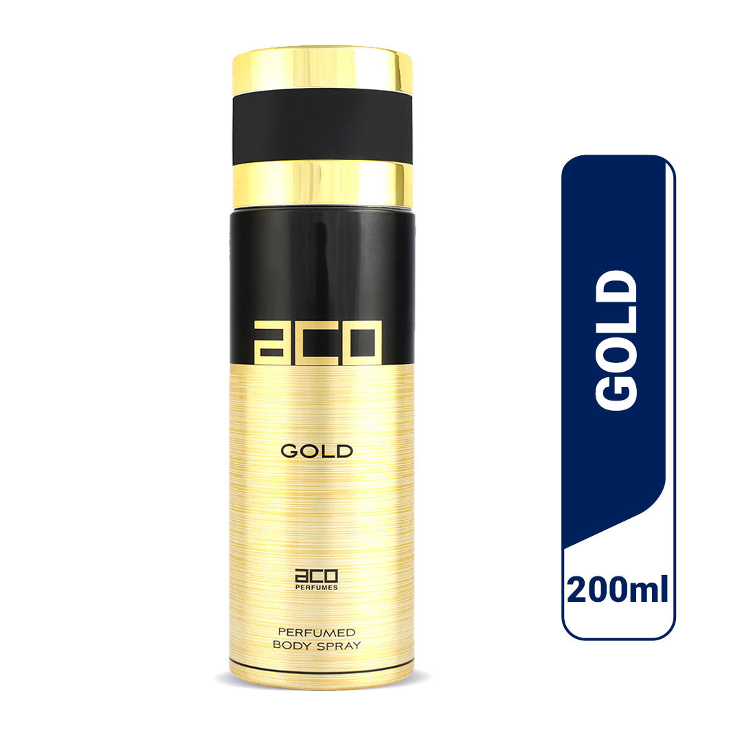 aco GOLD deodorant perfume body spray 200ml