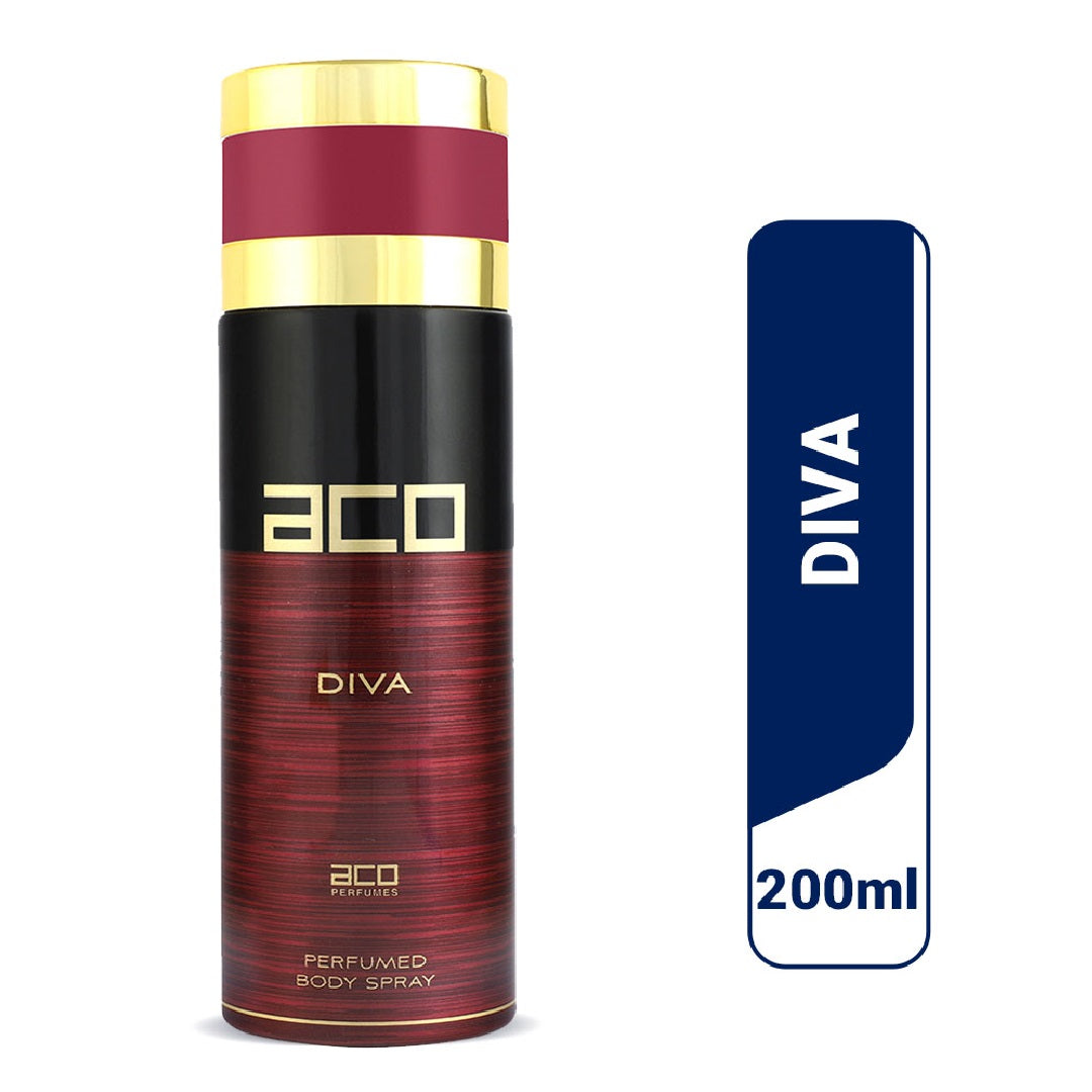 aco Diva Perfumed Body Spray for Woman, 200ml