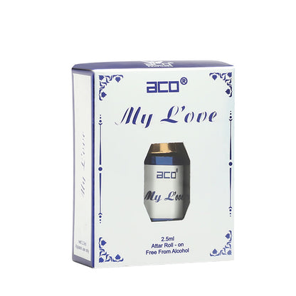 aco MY LOVE Concentrated Attar Roll On 2.5ml Herbal Attar
