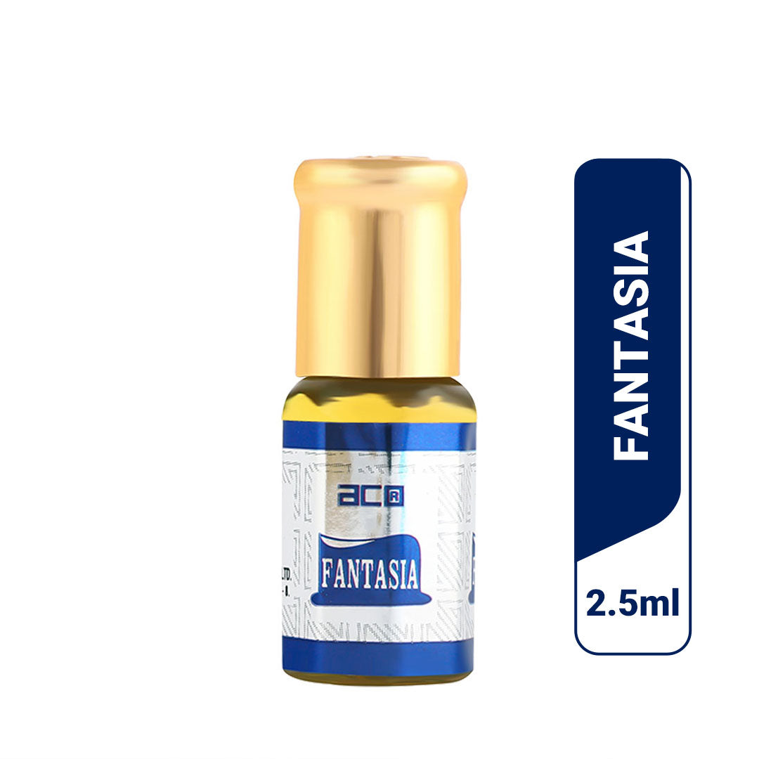aco Fantasia Attar 2.5ml - Alcohol-Free, Pure Fragrance Elixir Floral Attar