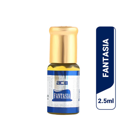 aco Fantasia Attar 2.5ml - Alcohol-Free, Pure Fragrance Elixir Floral Attar