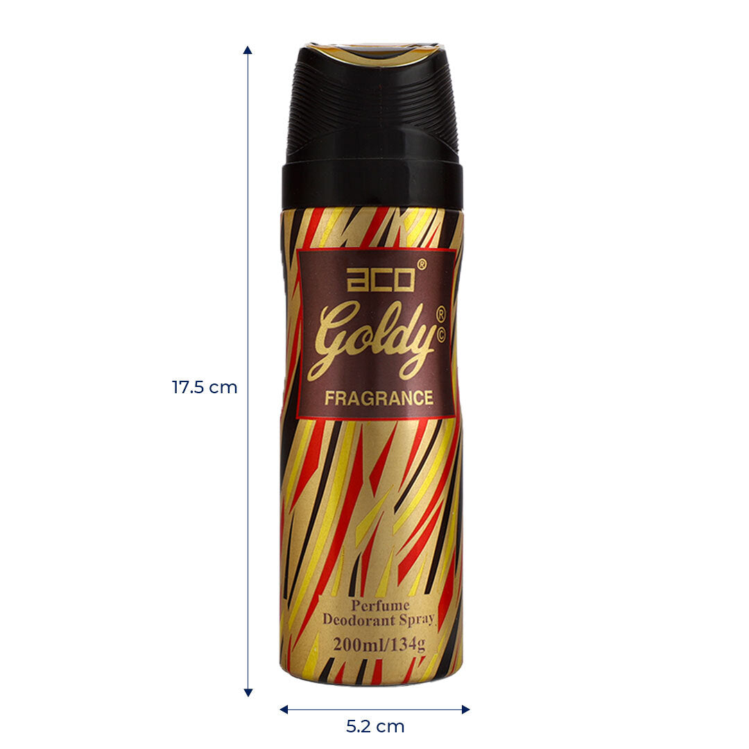 aco GOLDY Perfumed Body Deodorant Spray 200ml