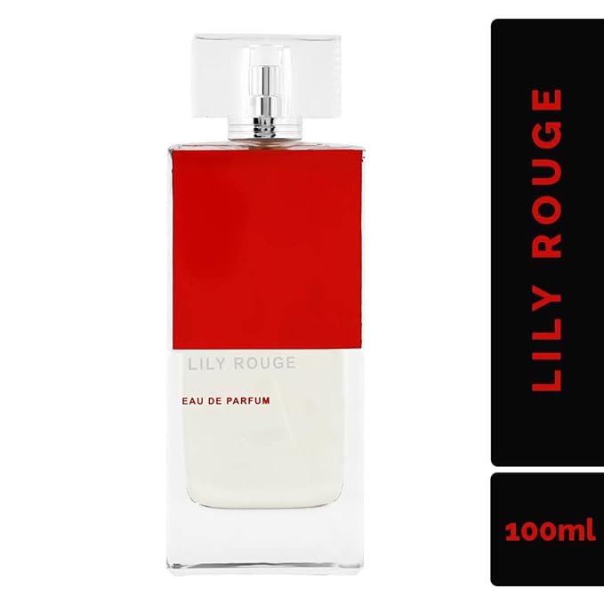 Rihanah Lily Rouge Long Lasting 100ml Imported Unisex Perfume, Citrus, Floral & Ambery, Soothing Fragrance