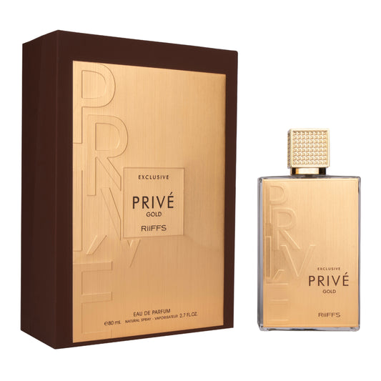 RiiFFS Exclusive Prive Gold Eau De Parfum For Mens - 80ml