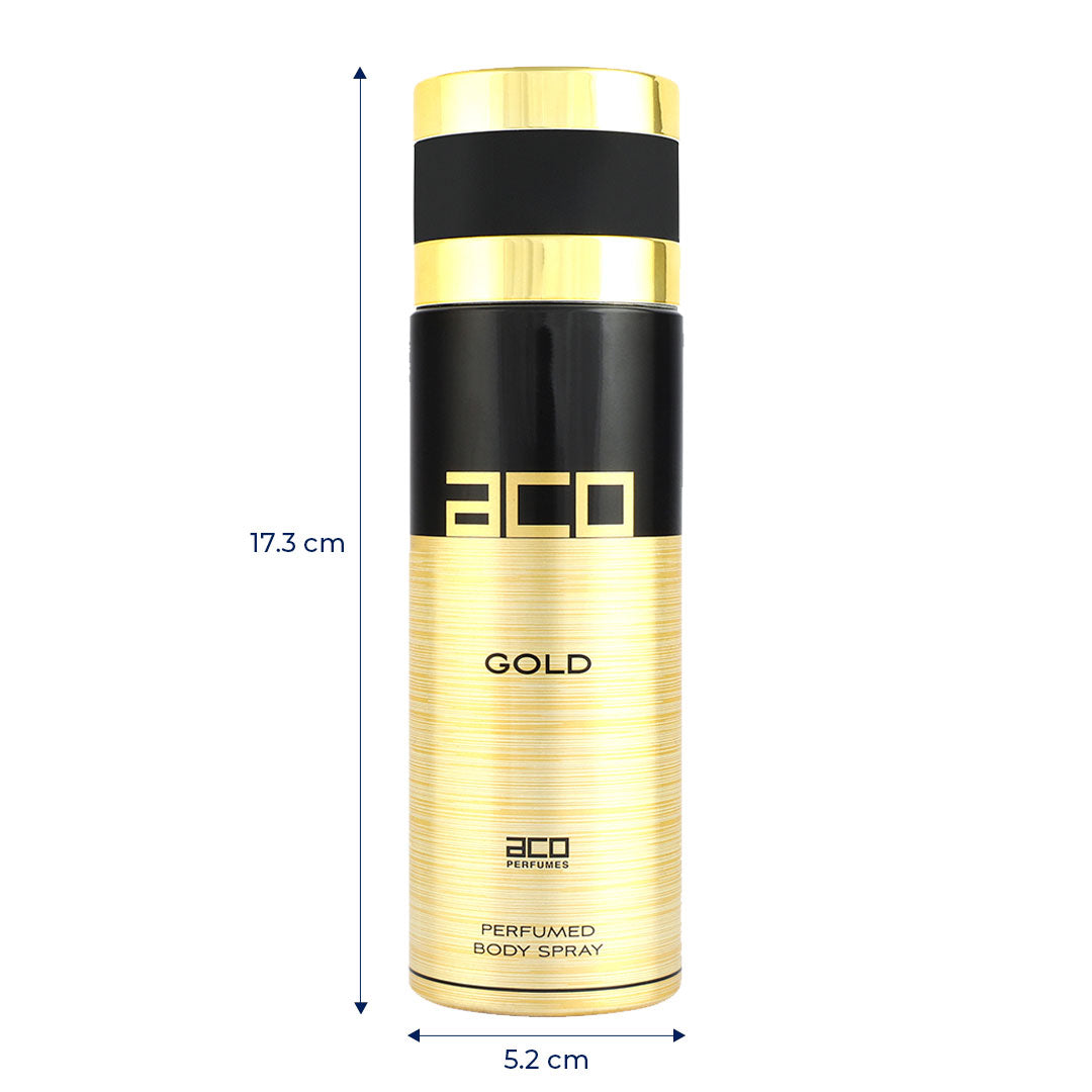 aco GOLD deodorant perfume body spray 200ml