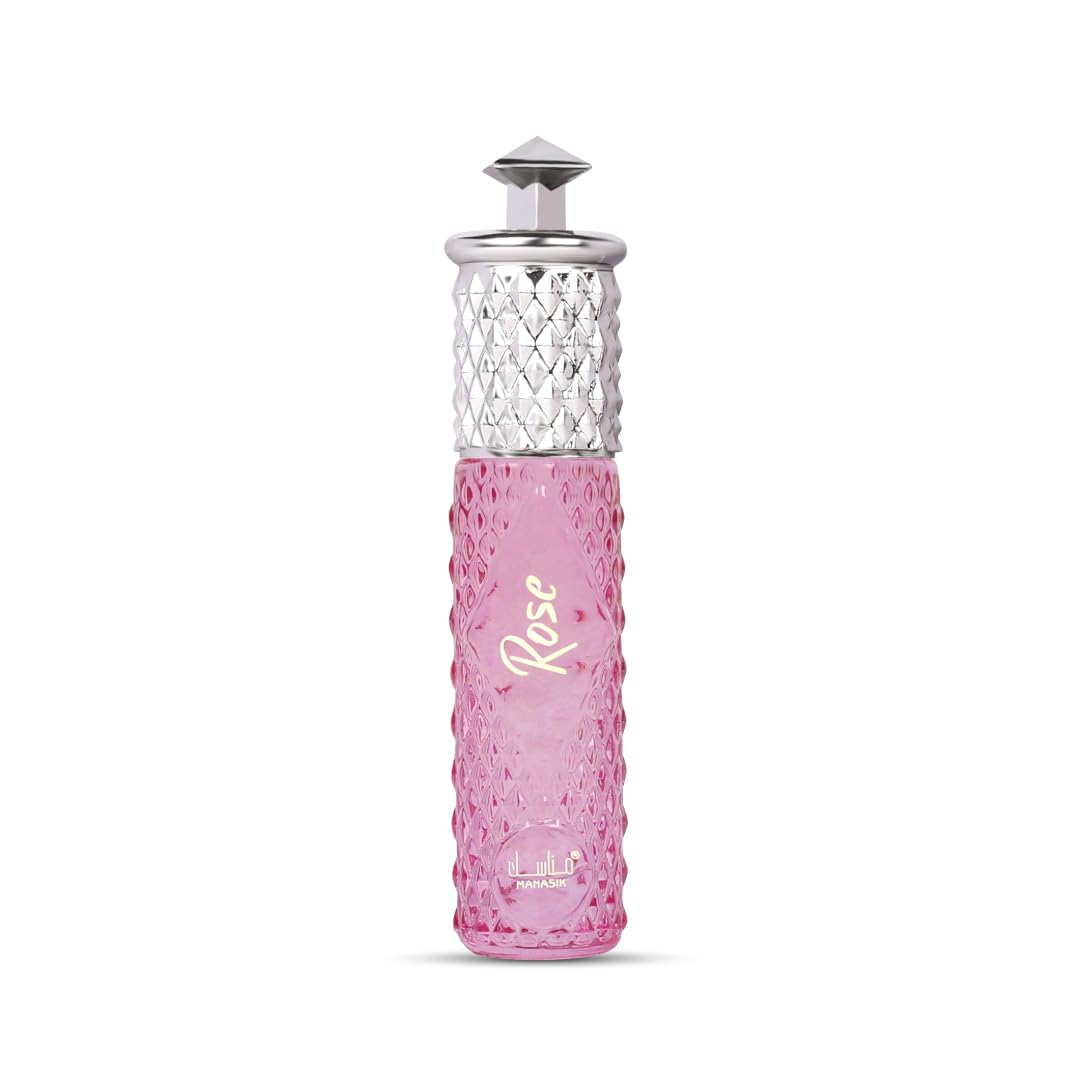 Manasik Rose Premium Attar, Soothing Fragrance, Long Lasting Roll on Itra for Women, 6 ml