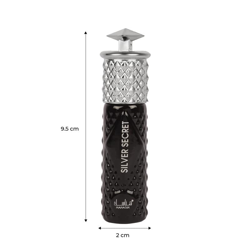 MANASIK SILVER SECRET Alcohol - Free Concentrated Attar Roll On 6ml