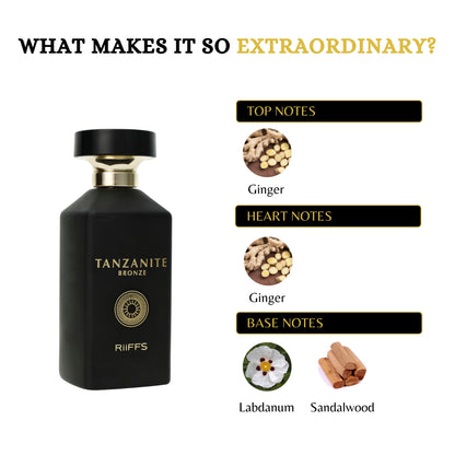 RiiFFS Tanzanite Bronze Perfume For Men - 100ml