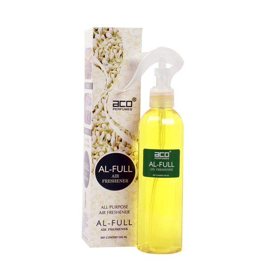 aco Al Full Premium Air Freshener, Long Lasting, Fresh & Soothing Fragrance, Natural Room Freshener For Home & Office, 250ml
