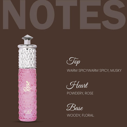 Manasik Rose Premium Attar, Soothing Fragrance, Long Lasting Roll on Itra for Women, 6 ml
