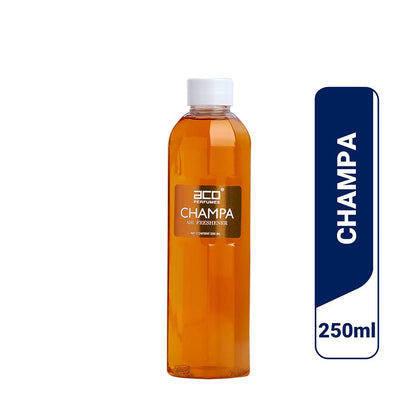 aco Champa Premium Air Freshener, Long Lasting, Fresh & Soothing Fragrance, Natural Room Freshener For Home & Office, 250ml