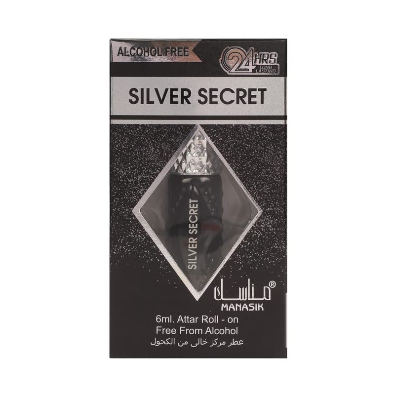 MANASIK SILVER SECRET Alcohol - Free Concentrated Attar Roll On 6ml