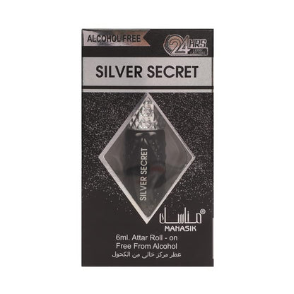 MANASIK SILVER SECRET Alcohol - Free Concentrated Attar Roll On 6ml
