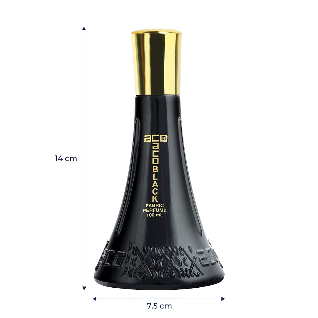 aco perfumes Black Premium Scent, Long Lasting, Fresh & Soothing Fragrance Perfume Spray For Women, 100ml