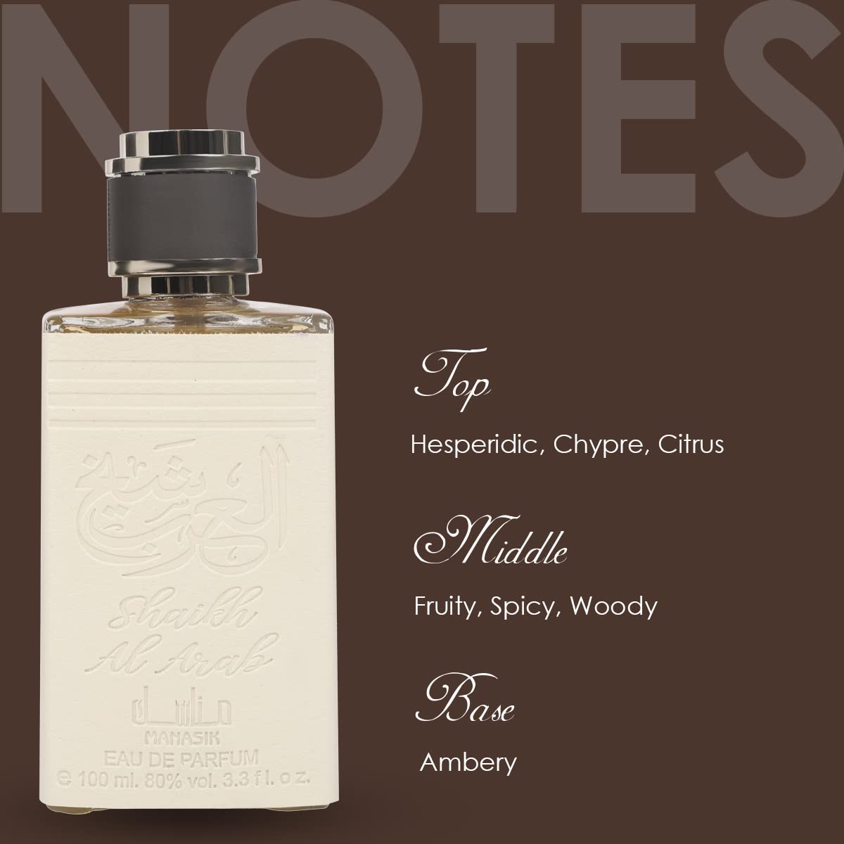 MANASIK SHAIKH AL ARAB Eau De Perfume 100ml ((For Men AND WOMEN))