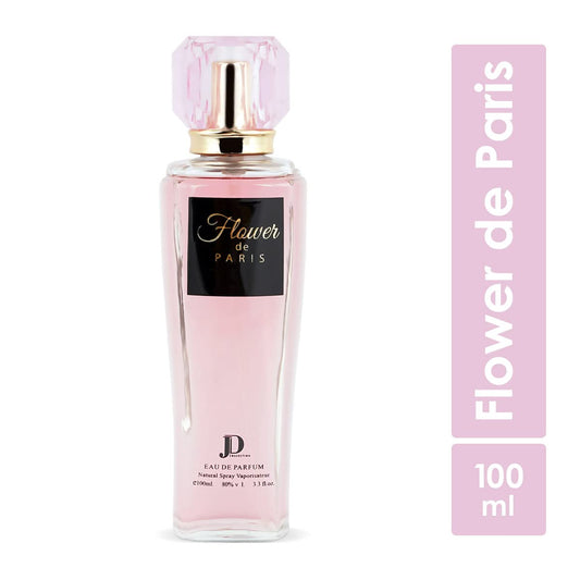 JD Collection Flower De Paris Long Lasting 100ml Women Perfume, Sweet, Aquatic & Floral, Soothing Fragrance