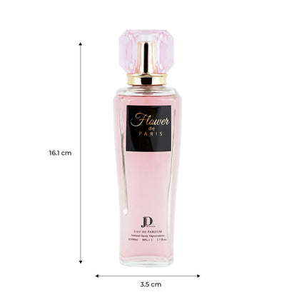 JD Collection Flower De Paris Long Lasting 100ml Women Perfume, Sweet, Aquatic & Floral, Soothing Fragrance