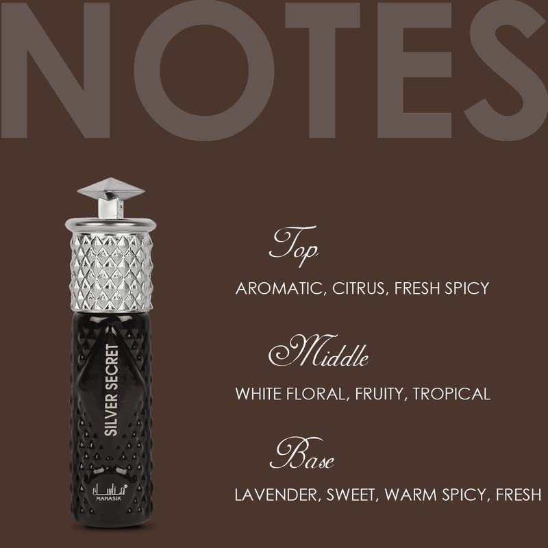 MANASIK SILVER SECRET Alcohol - Free Concentrated Attar Roll On 6ml
