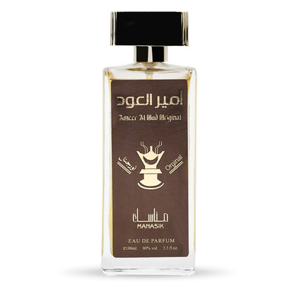 MANASIK Ameer Al Oud Original Long Lasting 100Ml Men Liquid Perfume , Floral, Aromatic & Sweet, Soothing Fragrance