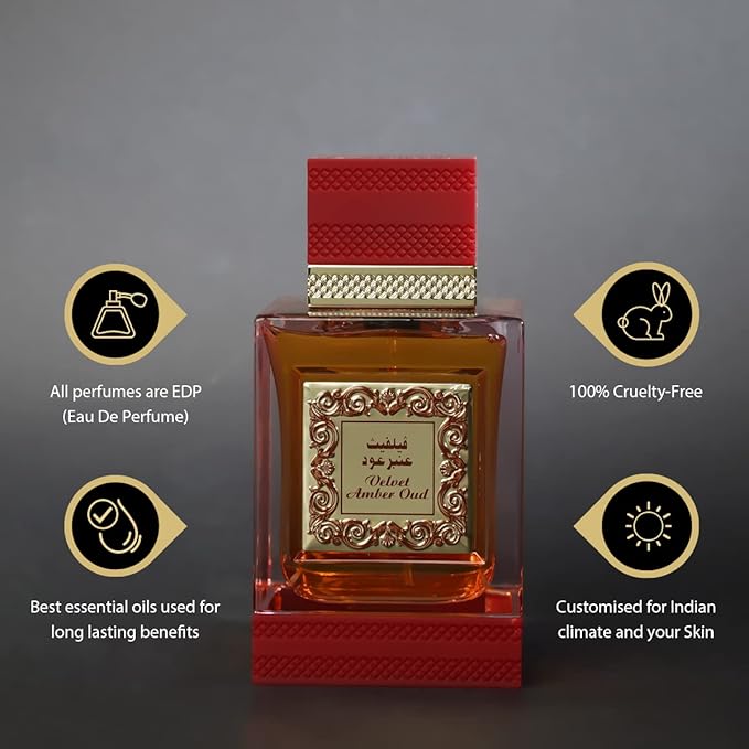 RIHANAH VELVET AMBER OUD Eau de Parfum For Men 125 ml