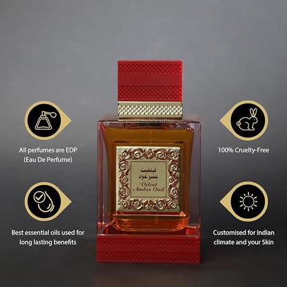 RIHANAH VELVET AMBER OUD Eau de Parfum For Men 125 ml