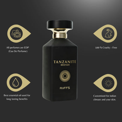 RiiFFS Tanzanite Bronze Perfume For Men - 100ml