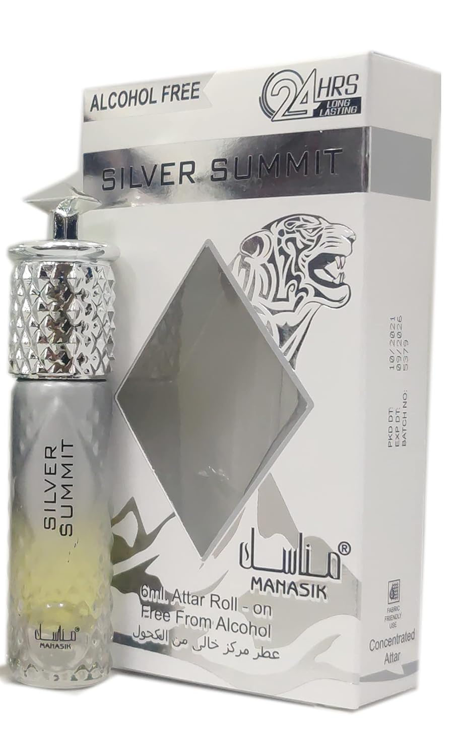 MANASIK SILVER SUMEEIT Alcohol - Free Concentrated Attar Roll On 6ml