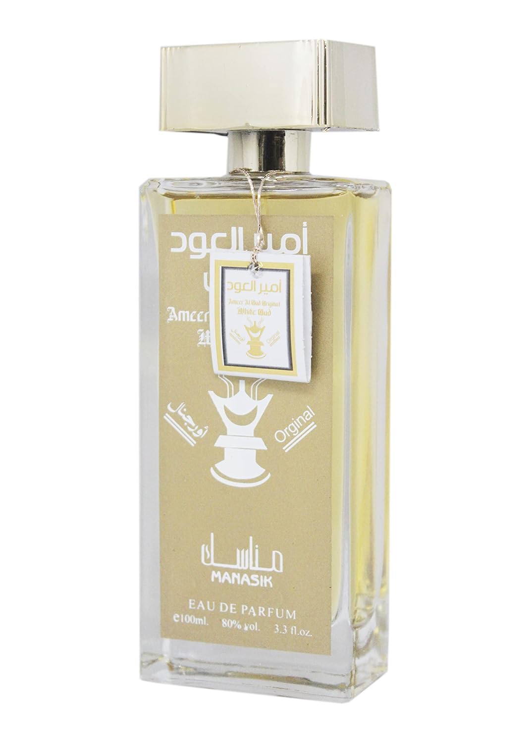 MANASIK Ameer Al Oud White Liquid Eau De Perfume For Men, 100ml