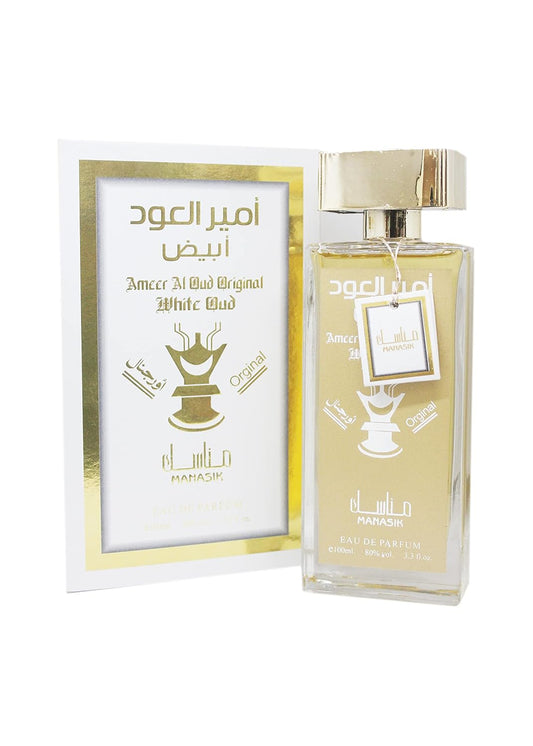 MANASIK Ameer Al Oud White Liquid Eau De Perfume For Men, 100ml