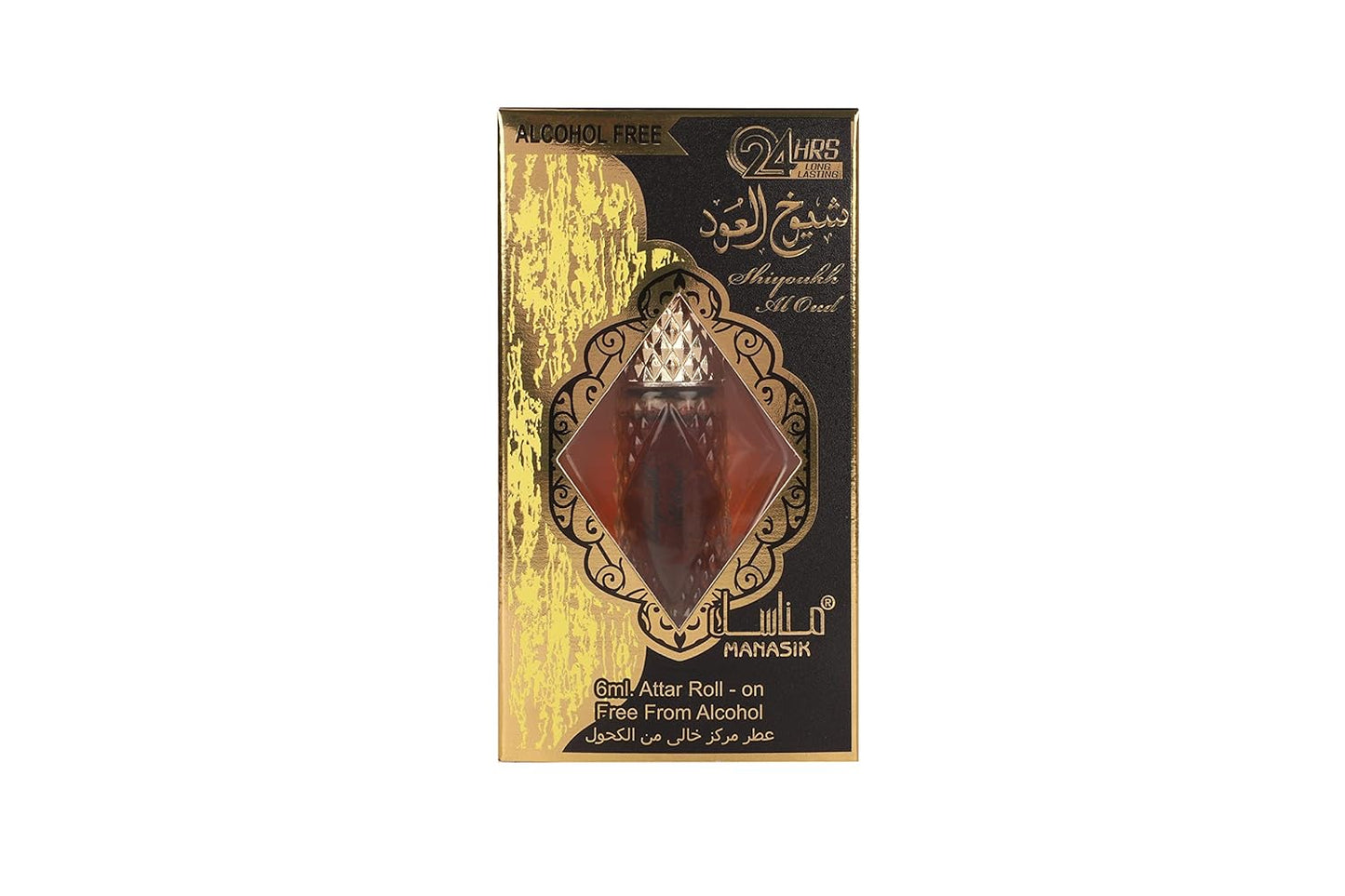 MANASIK SHIYOUKH AL OUD Alcohol - Free Concentrated Attar Roll On 6ml