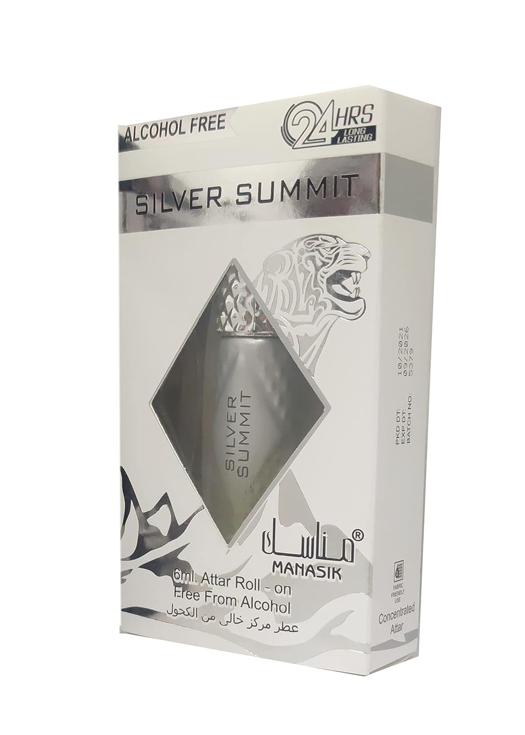 MANASIK SILVER SUMEEIT Alcohol - Free Concentrated Attar Roll On 6ml