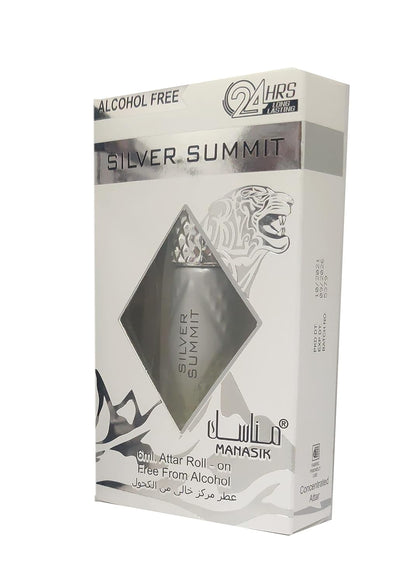 MANASIK SILVER SUMEEIT Alcohol - Free Concentrated Attar Roll On 6ml
