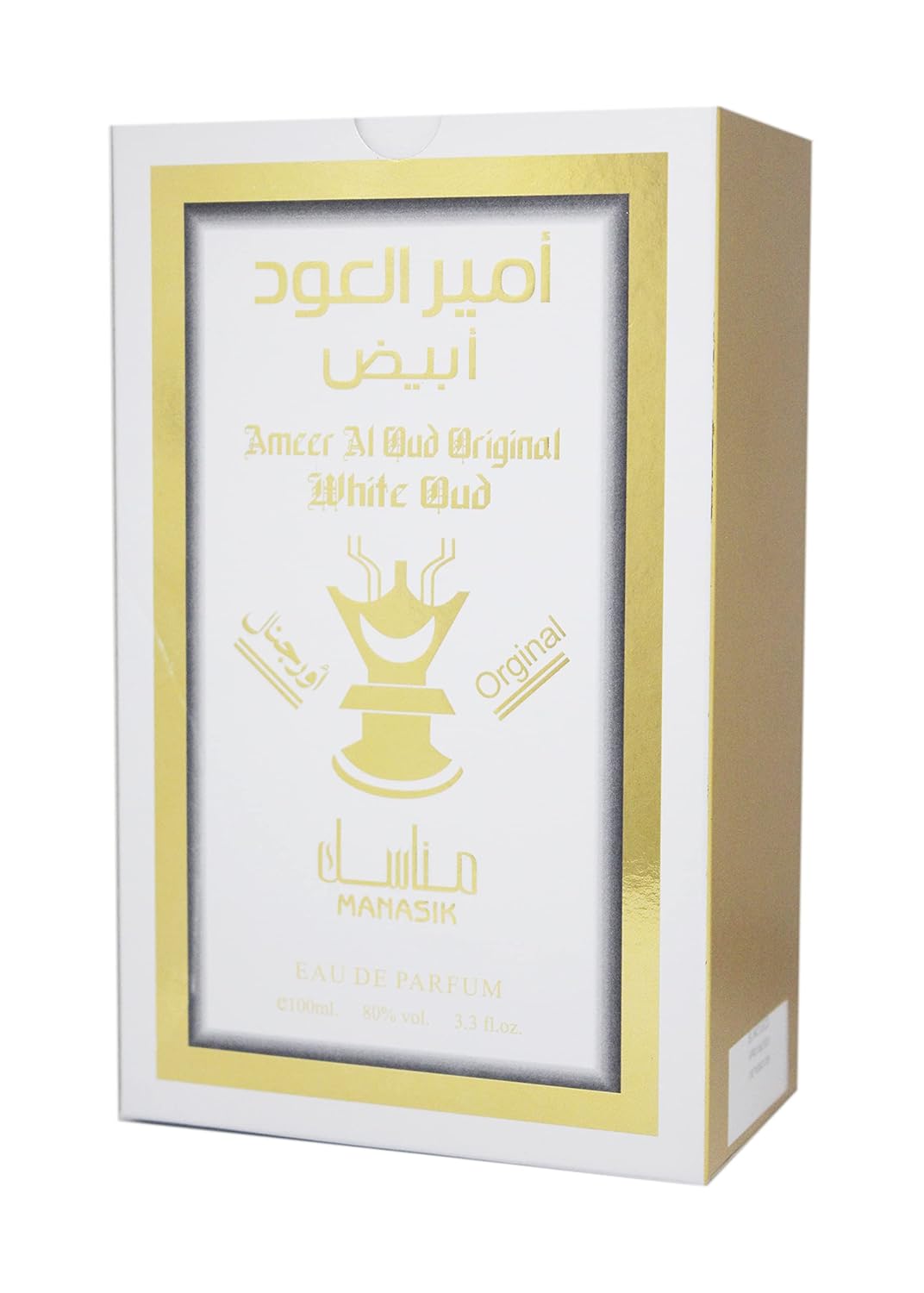 MANASIK Ameer Al Oud White Liquid Eau De Perfume For Men, 100ml