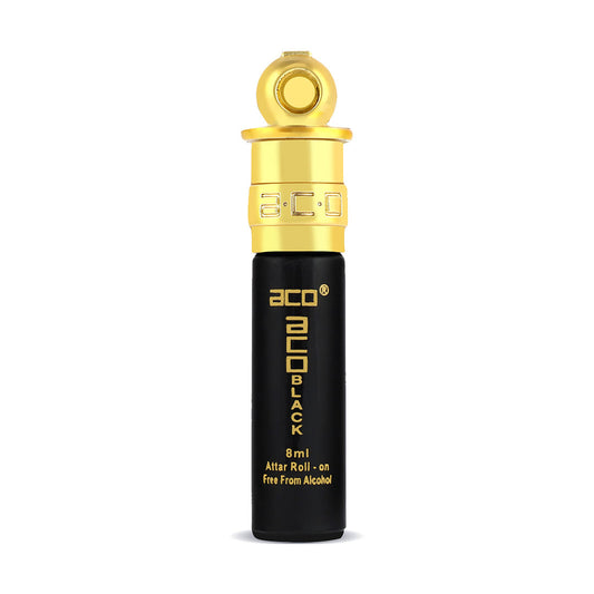 aco Perfumes aco Black Alcohol - Free Premium Attar Roll On 8ml