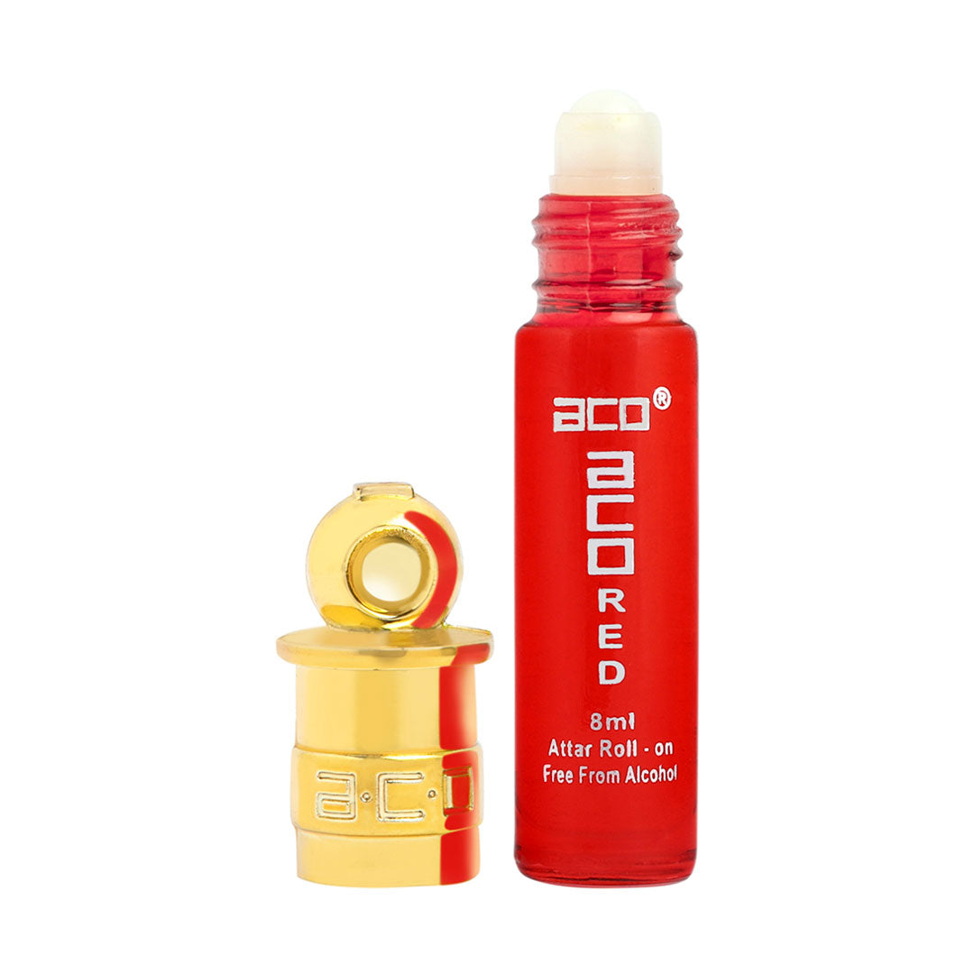 aco Perfumes aco Red Alcohol - Free Premium Attar Roll On 8ml