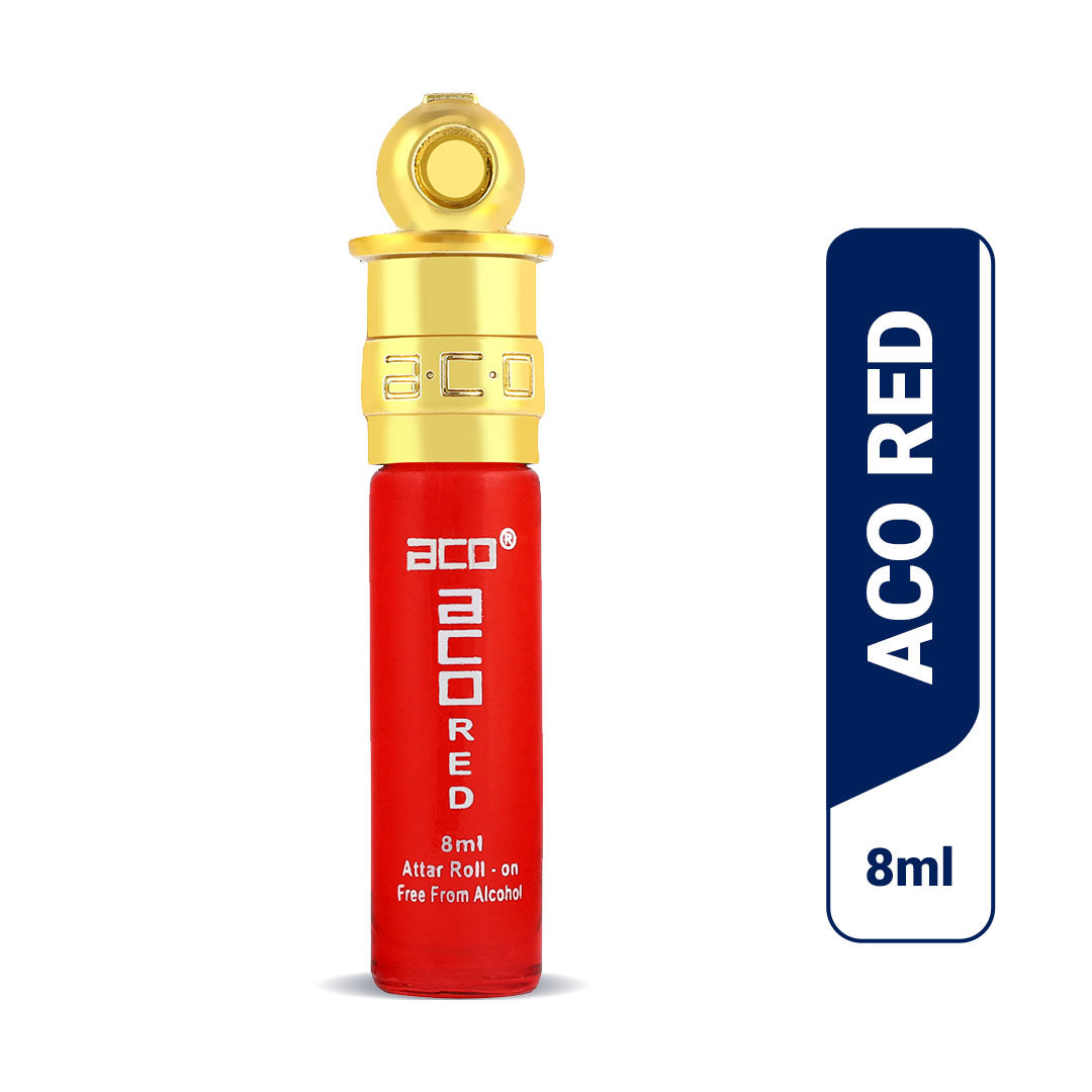 aco Perfumes aco Red Alcohol - Free Premium Attar Roll On 8ml